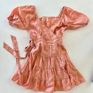 Kivari Alice Wrap Mini Dress NWOT